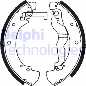 Комплект тормозных колодок LS1656 DELPHI