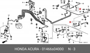 Тормозной шланг 01466S04000 HONDA