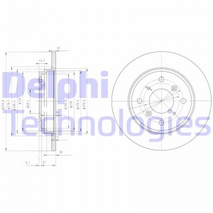 Тормозной диск BG3062 DELPHI