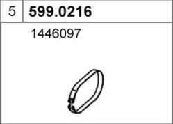 Монтажный комплект, глушитель 5990216 ASSO