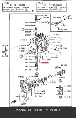 Болт SL0124188 MAZDA