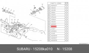Масляный фильтр 15208KA010 SUBARU