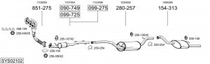 Глушитель выхлопных газов конечный 200783 BOSAL