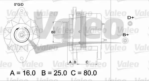 Генератор 436547 VALEO PHC