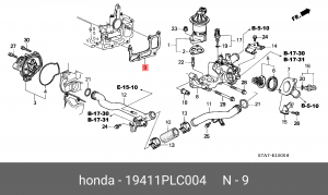 Прокладка, выпускной трубопровод 19411PLC004 HONDA