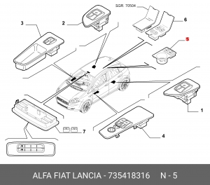Деталь 735418316 ALFA FIAT LANCIA