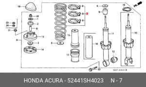 Пружина ходовой части 52441SH4023 HONDA