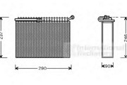 Испаритель, кондиционер 0100V022 VAN WEZEL