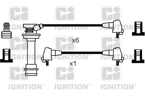 Ккомплект проводов зажигания XC629 QUINTON HAZELL