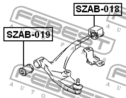 Сайлентблок SZAB-019 FEBEST