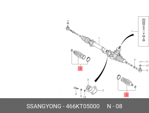 Пыльник рулевой рейки 466KT05000 SSANG YONG