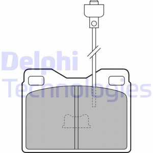Комплект тормозных колодок, диско LP160 DELPHI