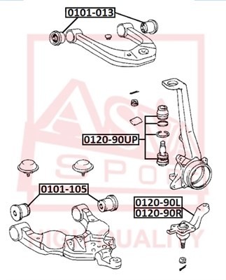 Сайлентблок 0101-013 ASVA
