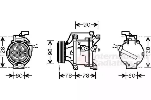 Компрессор, кондиционер 5300K443 VAN WEZEL