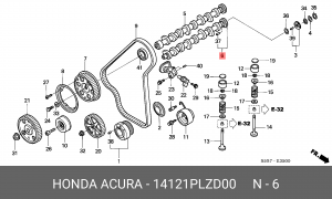 Распредвал 14121PLZD00 HONDA