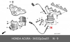 Лямбда-зонд 36532P2EA51 HONDA