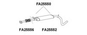 Предглушитель выхлопных газов FA25550 VENEPORTE