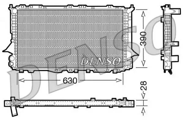 Радиатор, охлаждение двигател DRM02005 DENSO