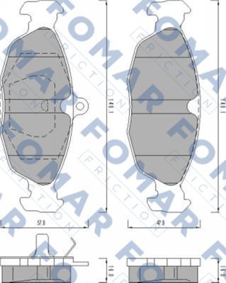 Колодки тормозные дисковые 51470081 ROULUNDS BRAKING