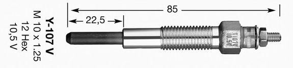 Свеча накаливания 6628 NGK NTK
