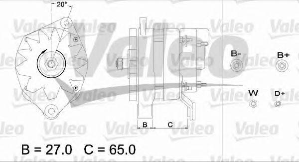 Генератор 436663 VALEO PHC