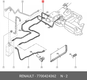 Трубка топливная 7700424362 RENAULT