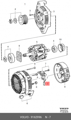 Регулятор генератора 9162996 VOLVO