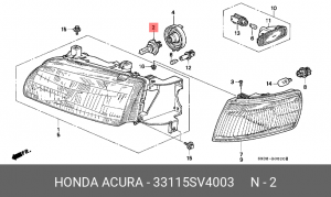 Лампа 33115SV4003 HONDA