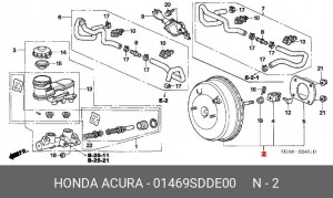Усилитель тормозной системы 01469SDDE00 HONDA