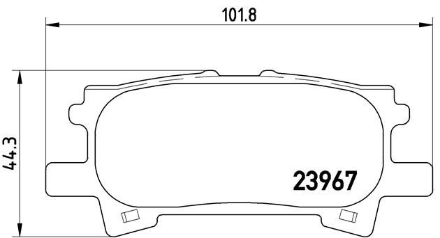 Комплект тормозных колодок, диско P83068 BREMBO