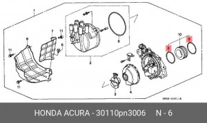 Прокладка, впускной коллектор 30110PN3006 HONDA