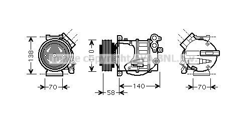 Радиатор, охлаждение двигател VW2192 AVA
