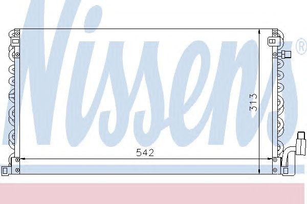 Конденсатор, кондиционер 94191 NISSENS