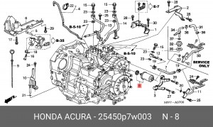 Фильтр масляный АКПП 25450P7W003 HONDA