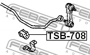 Втулка стабилизатора TSB-708 FEBEST