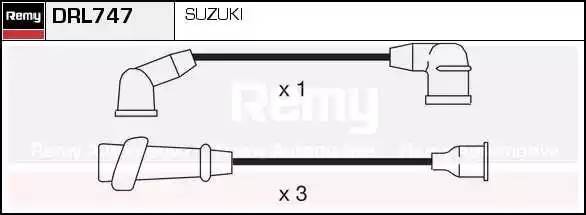 Ккомплект проводов зажигания DRL747 DELCO REMY