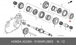 Деталь 91004PL3B03 HONDA