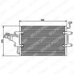 Конденсатор, кондиционер TSP0225446 DELPHI