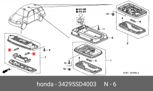 Лампа 34295SD4003 HONDA