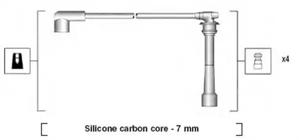 Ккомплект проводов зажигания 941295110882 MAGNETI MARELLI