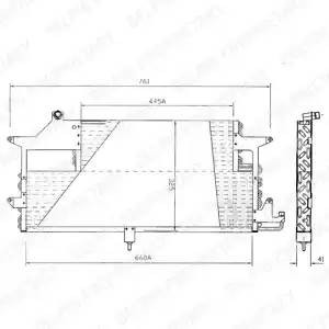 Конденсатор, кондиционер TSP0225144 DELPHI