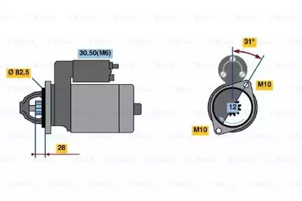 Стартер 0 001 115 074 BOSCH