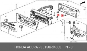 Лампа 35158SD4003 HONDA