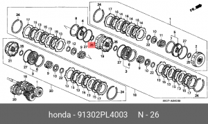 Деталь 91302PL4003 HONDA