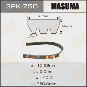 Ремень приводной 3PK-750 MASUMA
