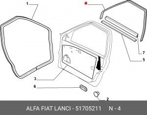 Деталь 51705211 ALFA FIAT LANCIA