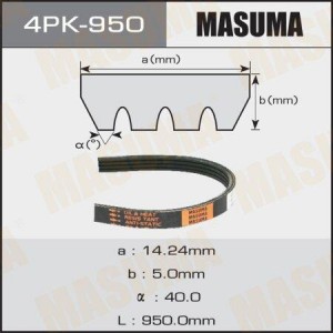 Ремень приводной 4PK-950 MASUMA