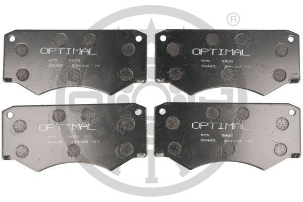 Комплект тормозных колодок, диско 5905 OPTIMAL