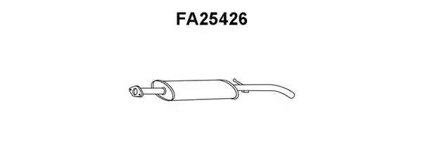 Предглушитель выхлопных газов FA25426 VENEPORTE