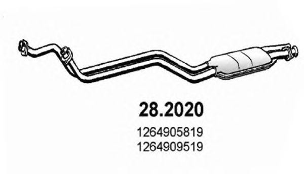 Предглушитель выхлопных газов 282020 ASSO